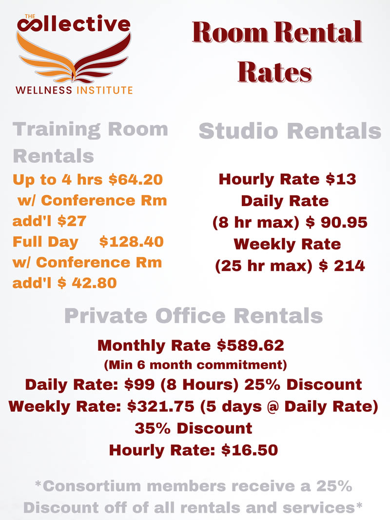 Image of rental rates. Please call for more info.